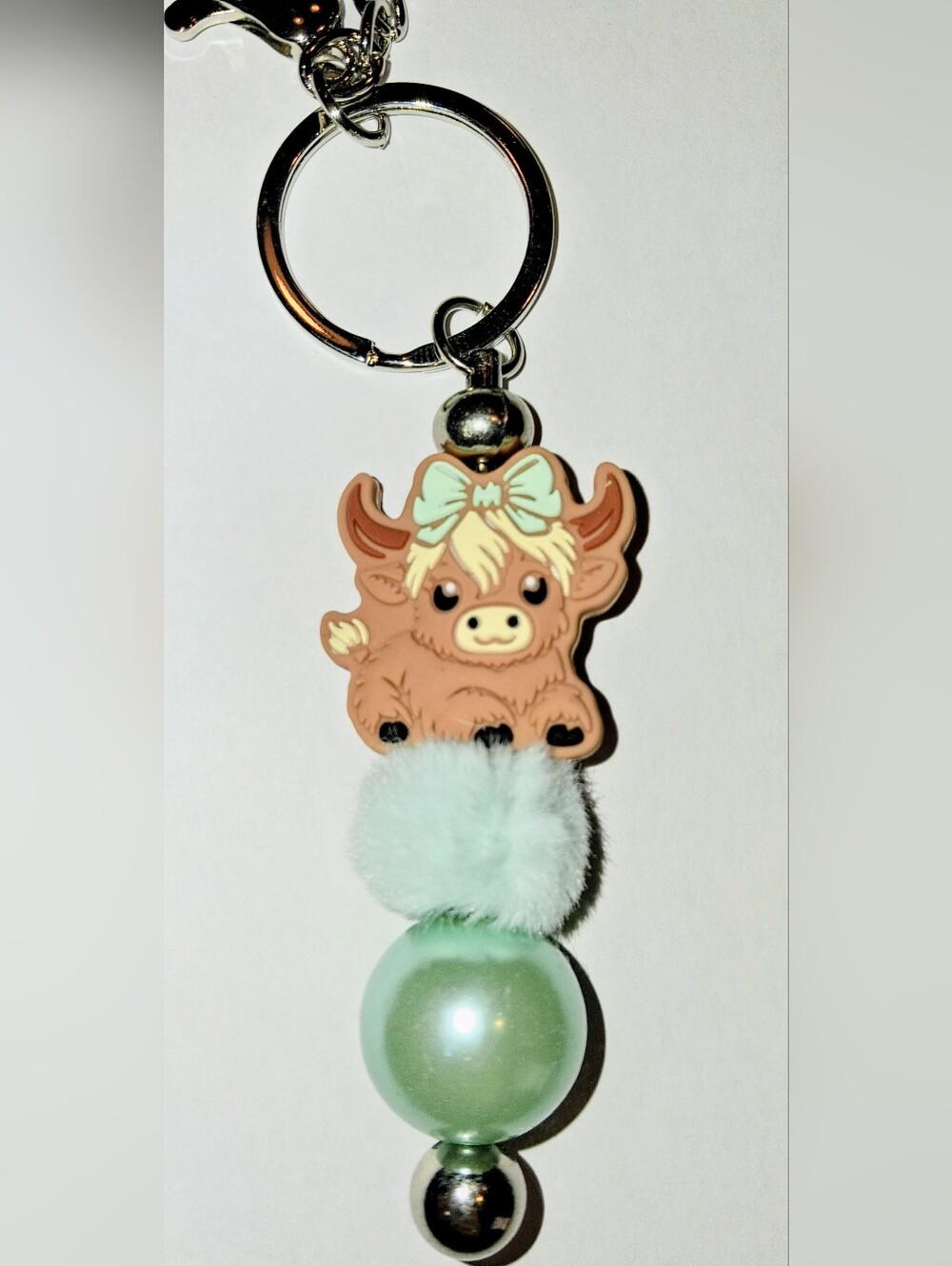 🩵 HIGHLAND COW - BAG CLIP / KEYCHAIN